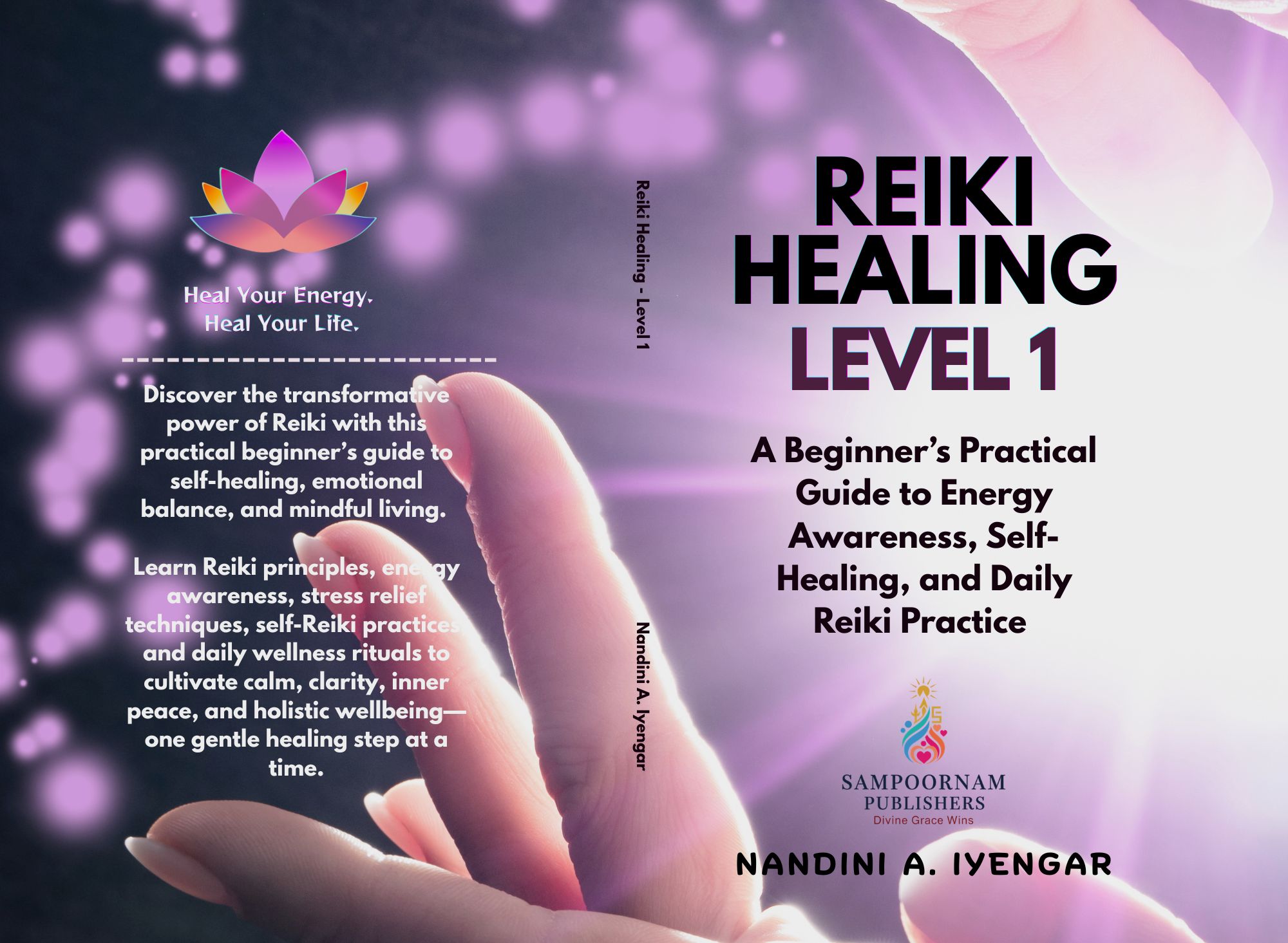 Reiki Healing Level 1 book cover by Nandini A. Iyengar