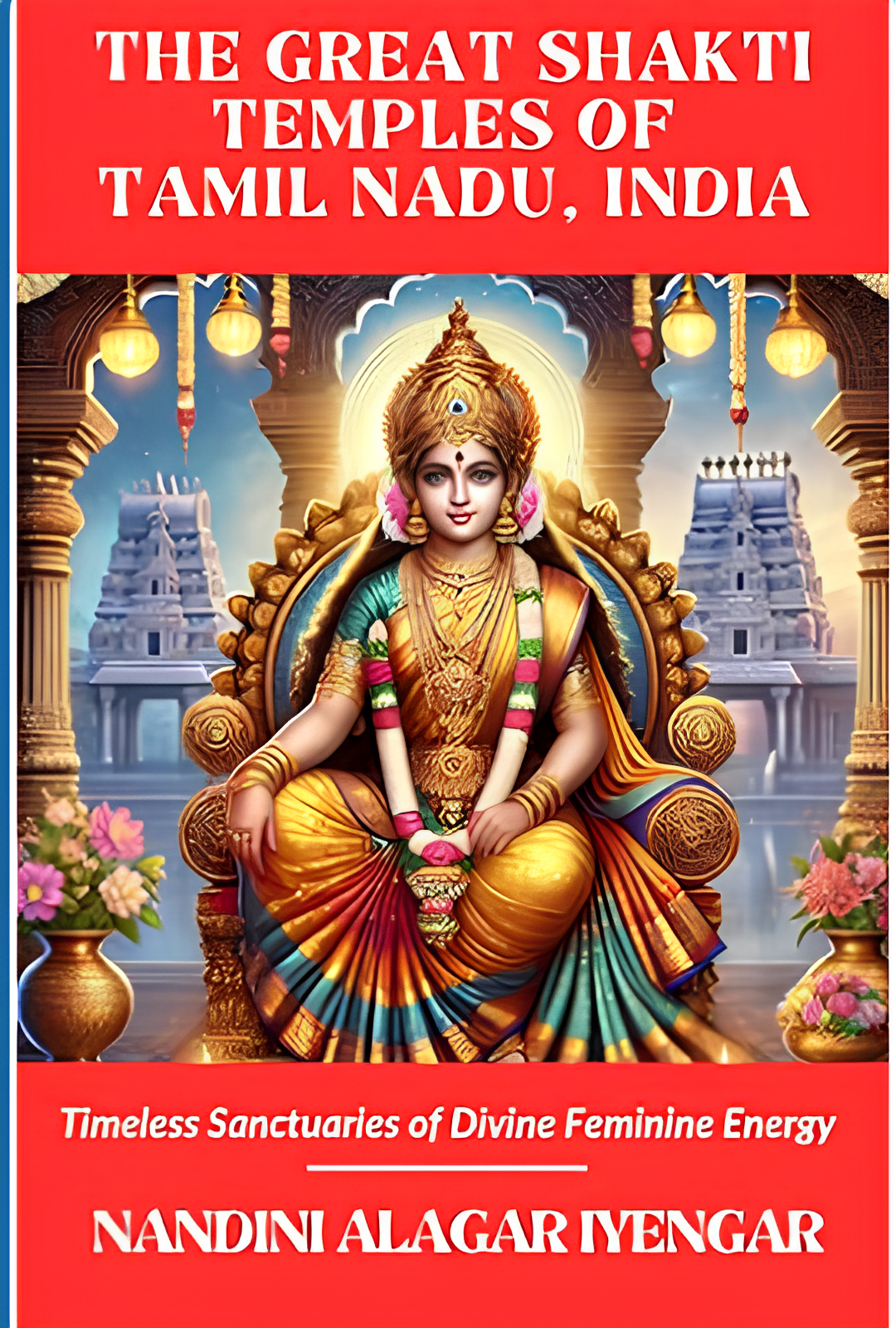The Great Shakti Temples of Tamil Nadu, India - Book Cover by Nandini Alagar Iyengar