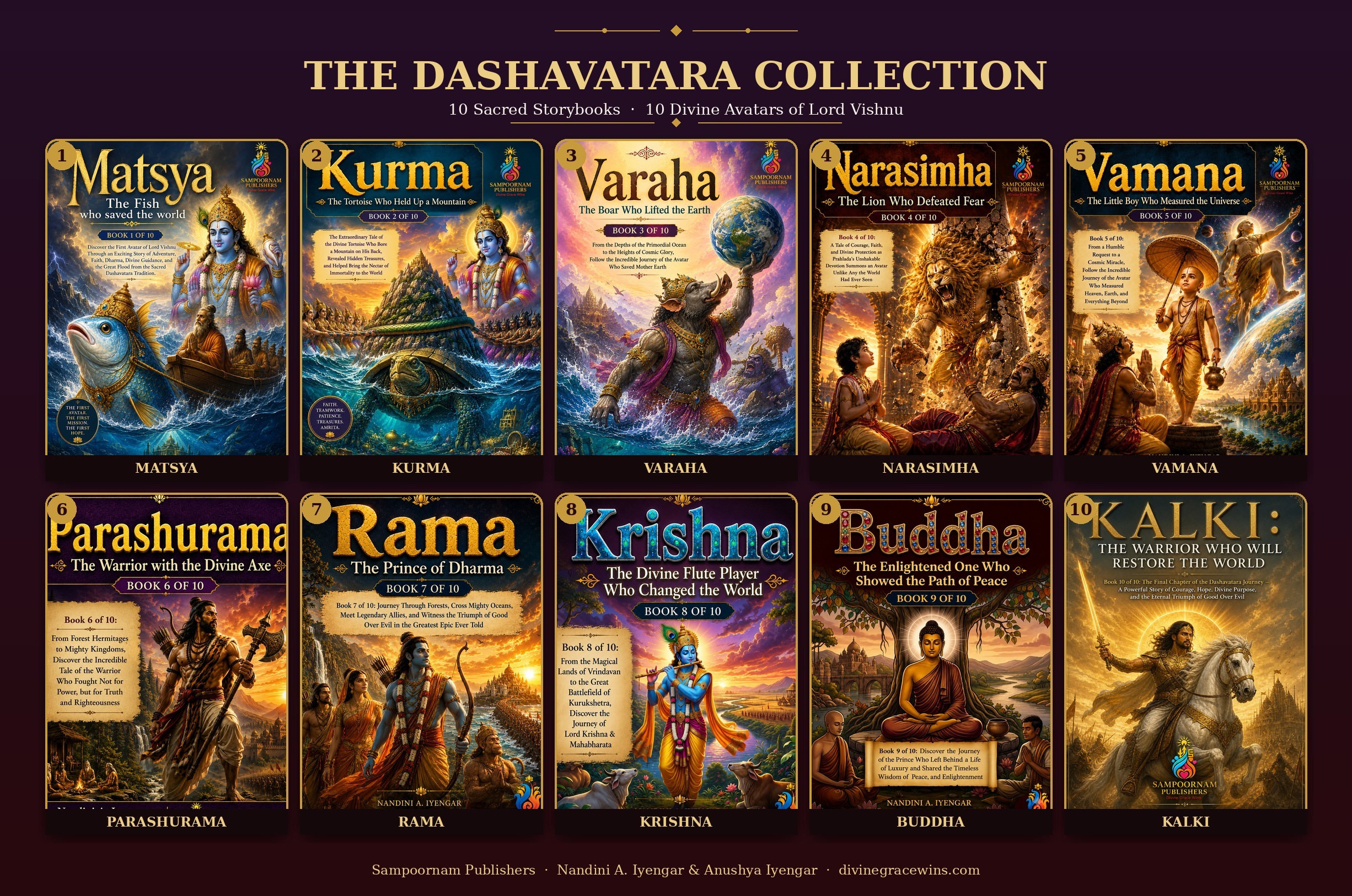 Lord Vishnu Avatar Storybooks Series Cover